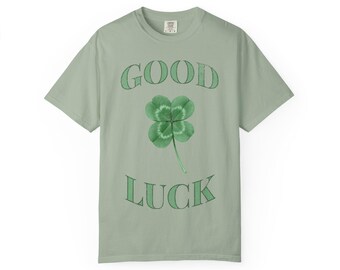 Good Luck Clover T-shirt | Shamrock Graphic St. Patrick's Day Tee