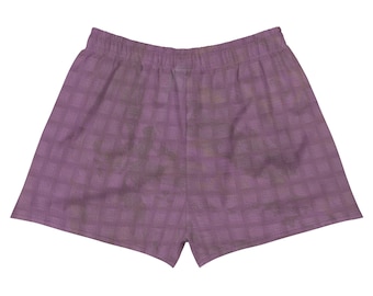 Unisex Athletic Short Shorts - Pale Aubergine, Perfect for Workouts & Casual Wear