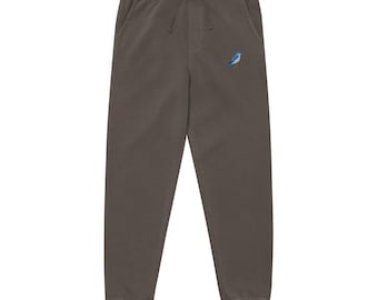 Blue Bird Embroidered Unisex pigment-dyed sweatpants