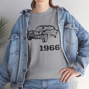 Vintage Stang 1966 Unisex Heavy Cotton Tee