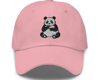 Embroidered Cute Panda Bear Hat for Panda Lovers | Adjustable Cap, Perfect Gift for Animal Fans