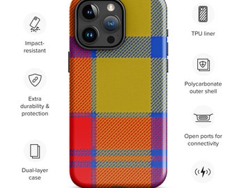 Tartan Phone Case: Protective Plaid Cover for iPhone 11-15 Pro, Stylish & Durable Phone Accessory