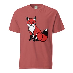 Cute Fox T-Shirt | Unisex Garment-Dyed Heavyweight Tee | Perfect Gift for Animal Lovers & Nature Enthusiasts