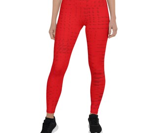 Leggings Bright Red Ladies Leggings