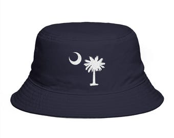 South Carolina State Flag Bucket Hat | SC Palmetto Crescent