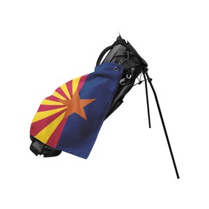 Golf Towel Arizona Flag Golfer Waffle Towel