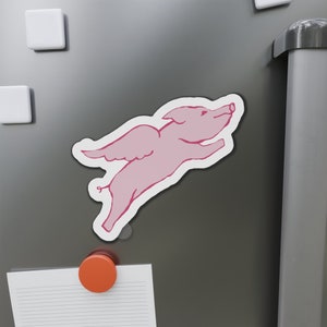 Die-Cut Magnets Flying Pig