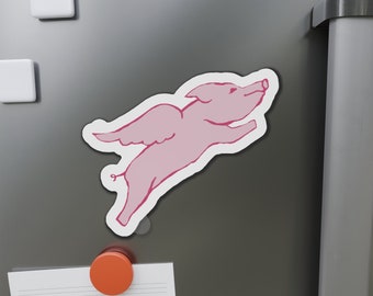 Die-Cut Magnets Flying Pig