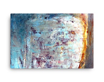 Abstract Art Print - Original Canvas Wall Decor "Abstract Whisper 598" - Modern Home Art Hanging Decor