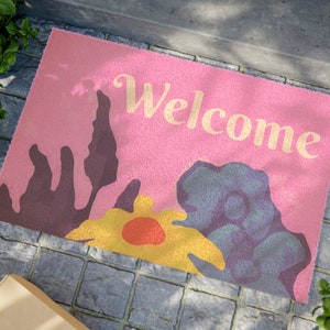 Welcome Color Doormat Wildflower Pop