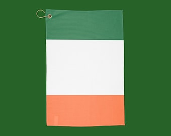 Irish Flag Golf Towel St Patrick's Day Golfer Accessory