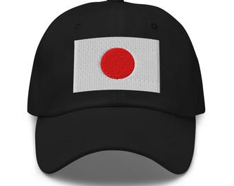 Hinomaru Japan Flag Hat Embroidered Cotton Baseball Cap Adjustable Unisex Streetwear