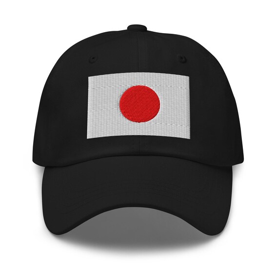 日の丸 日本国旗 刺繍入り コットン ベースボールキャップ 調節可能