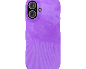 Soft Currents MInimalist Abstract Lilac Art Slim Phone Cases for iPhone 7-16