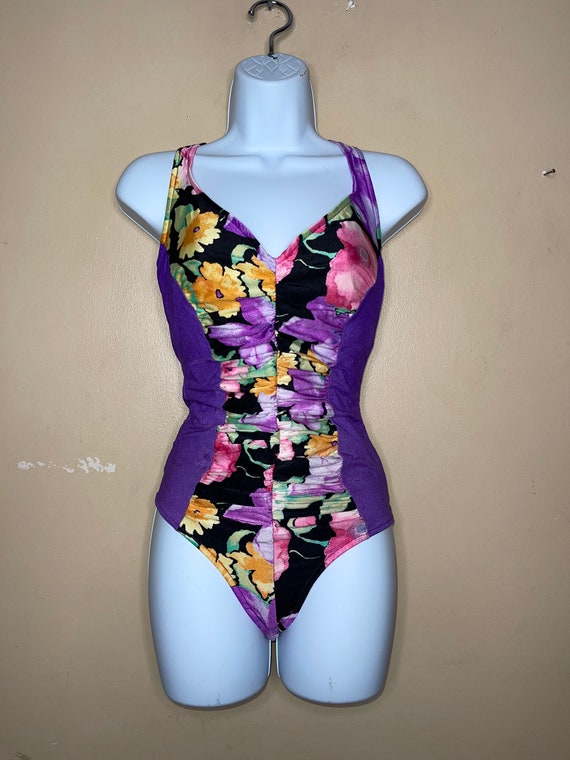 Floral Vintage The Slim Suit One Piece Swimsuit