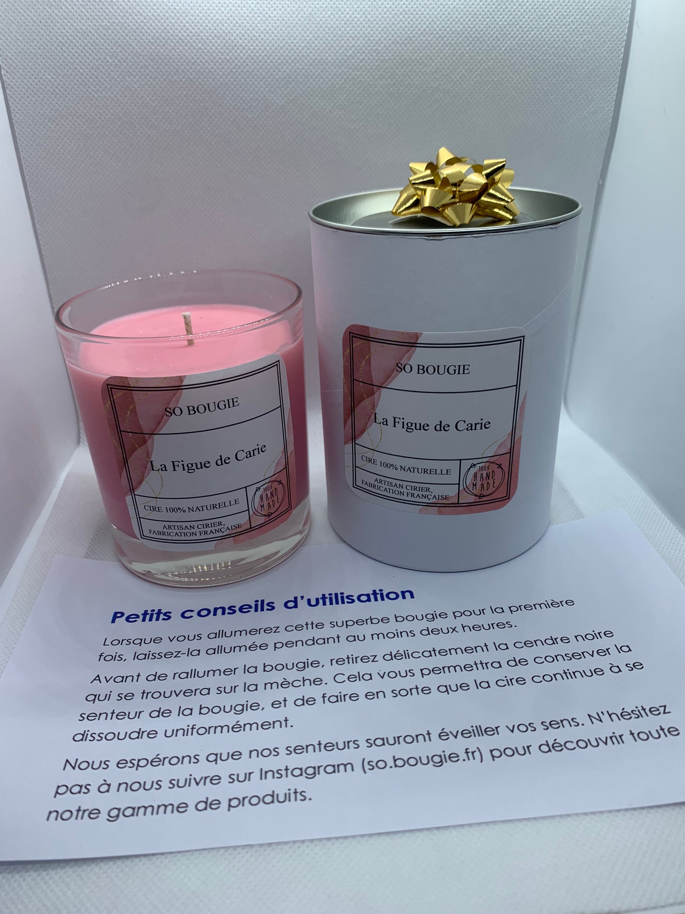 Bougie Vegan à La Cire de Soja