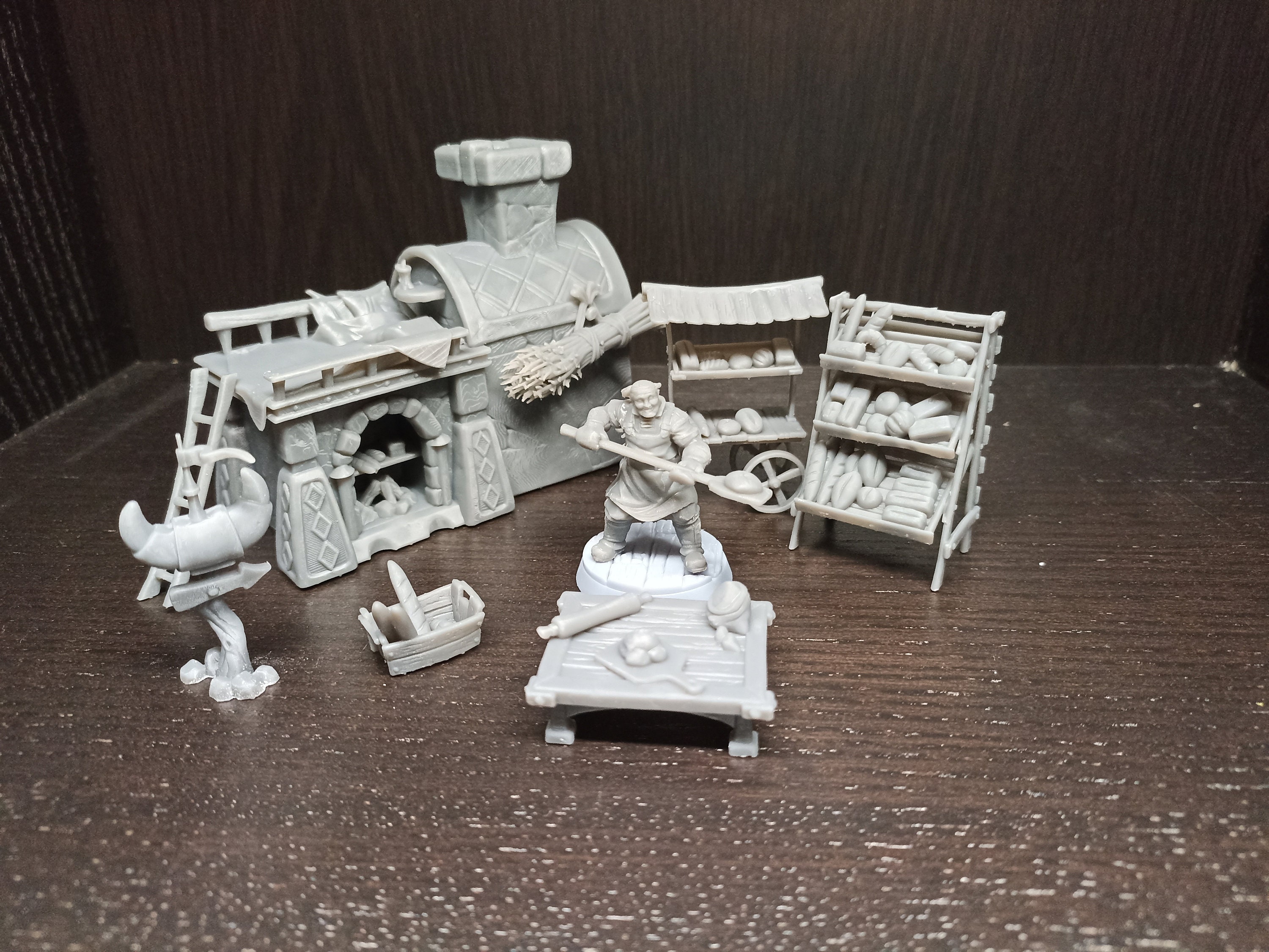 Baker Set Tabletop Miniatures D&D STL Miniatures 32 Etsy