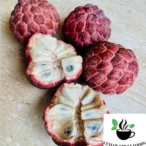 Sugar Apple Seeds, Red Custard Apple Seeds, Tropical Fruit Seeds for Home Gardening