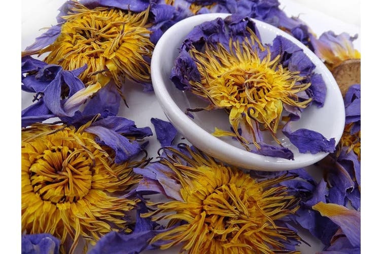 Blue Lotus Flower, Tea, Nymphaea Caerulea, 100 Dried & Natural Herbs