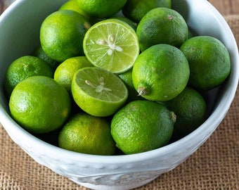 Key Lime Tree Seed Pack, seltene Obstsamen für Hausgartenarbeit, Calamansi Calamondin Limettensamen, Zitruslimettensamen, Menge auswählen