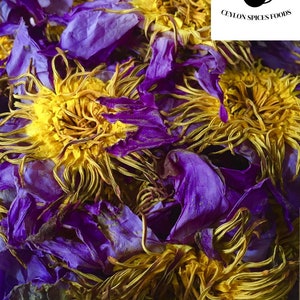 Blue lotus flowers, Nymphaea caerulea flower, Dehydrated blue lotus for tea Lovers!