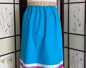Metis Ribbon Skirt, Aboriginal Powwow Regalia, Handmade Skirt