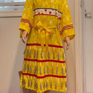 Girls jingle dress, 100% cotton for that special girl.  Handmade with love.