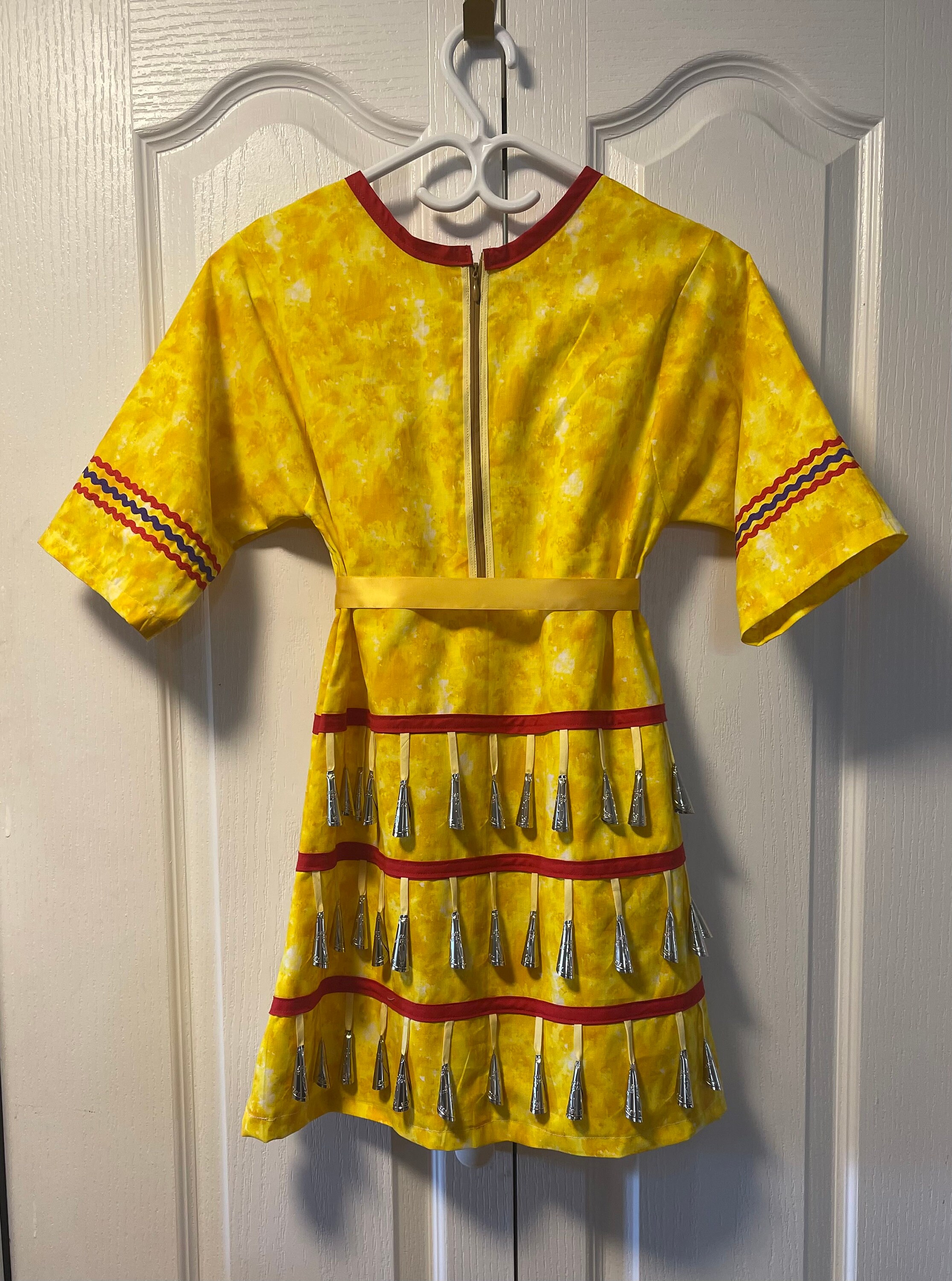 Girls Jingle Dress, 100 Cotton for That Special Girl. Handmade With