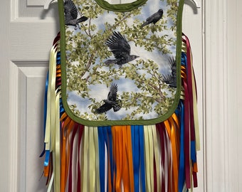 Fancy dance regalia for boys pow wow grass dance regalia Metis regalia.  Flying raven pattern. Hand made with love.