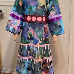 Handmade Cotton Girls Jingle Dress: Indigenous Design