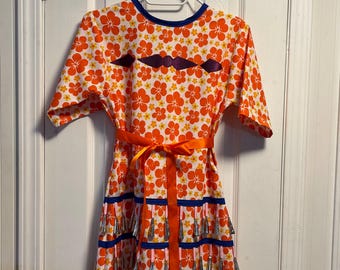 Handmade cotton Girls Jingle Dress: indigenous design