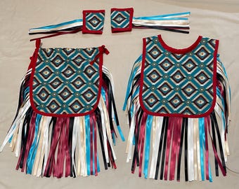 Boys Fancy Dance Regalia: Indigenous Powwow Outfit, Metis Design