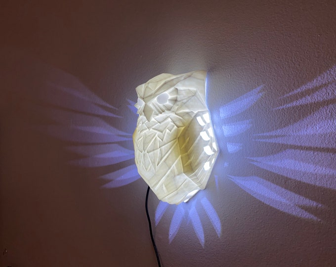 Owl wall light static