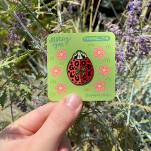 Good Luck Ladybug Enamel Pin