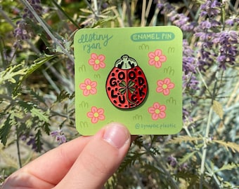 Good Luck Ladybug Enamel Pin