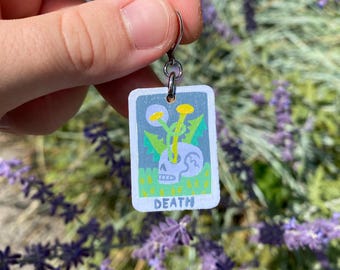 Hand-painted Tarot Card Earrings! (One Earring - Sold Individually)