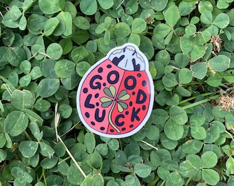 Good Luck Ladybug Sticker