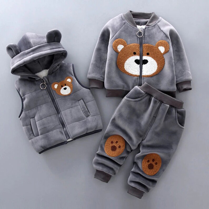 New Baby Boy Winter Dress With Hoodies In Fleece Stuff Style Glasses In Mustard Color On Sale main image 0
