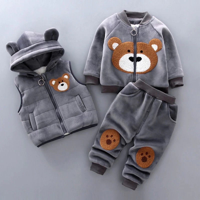 Baby Set P Warm Baby Girls Clothing Set Winter Thick Plush Cotton Clothing  Sets For Baby Girls Hoodies And Pants Kids Suit Children Clothes  Fruugo IN