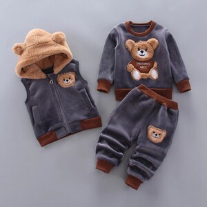 Arrival Winter and Autumn Baby Kids Unisex Cartoon Pattern Sleeveless Thick Vest