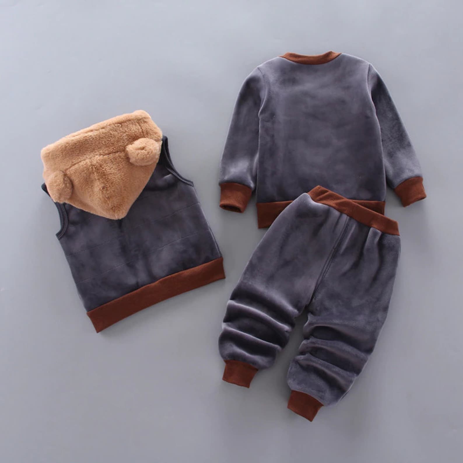 Be Kind Printed Fleece Stuff Winter Dress For Baby Boy main image 1
