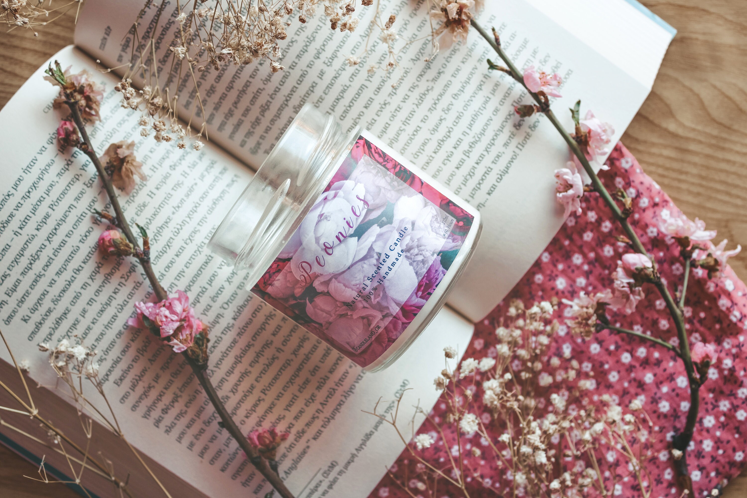 Peonies Natural Candle 212ml Etsy