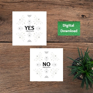 Cartes de consentement au yoga, professeurs de yoga, outils de yoga, cartes d'assistance et d'ajustement, autorisation, ajustement pratique, cartes oui ou non, Hamsa, Zen, Boho