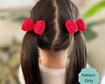 Livvy Bow pattern, PDF PATTERN ONLY, crochet bow pattern, bow pattern, hair bow pattern, hair bow, crochet hair bow, crochet gift