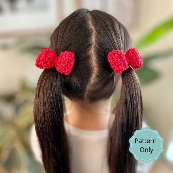 Livvy Bow pattern, PDF PATTERN ONLY, crochet bow pattern, bow pattern, hair bow pattern, hair bow, crochet hair bow, crochet gift