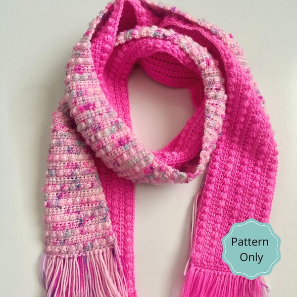 Berry cute twin scarves, crochet scarf pattern, crochet scarf, fringe scarf pattern, crochet kids scarf pattern, crochet adults scarf