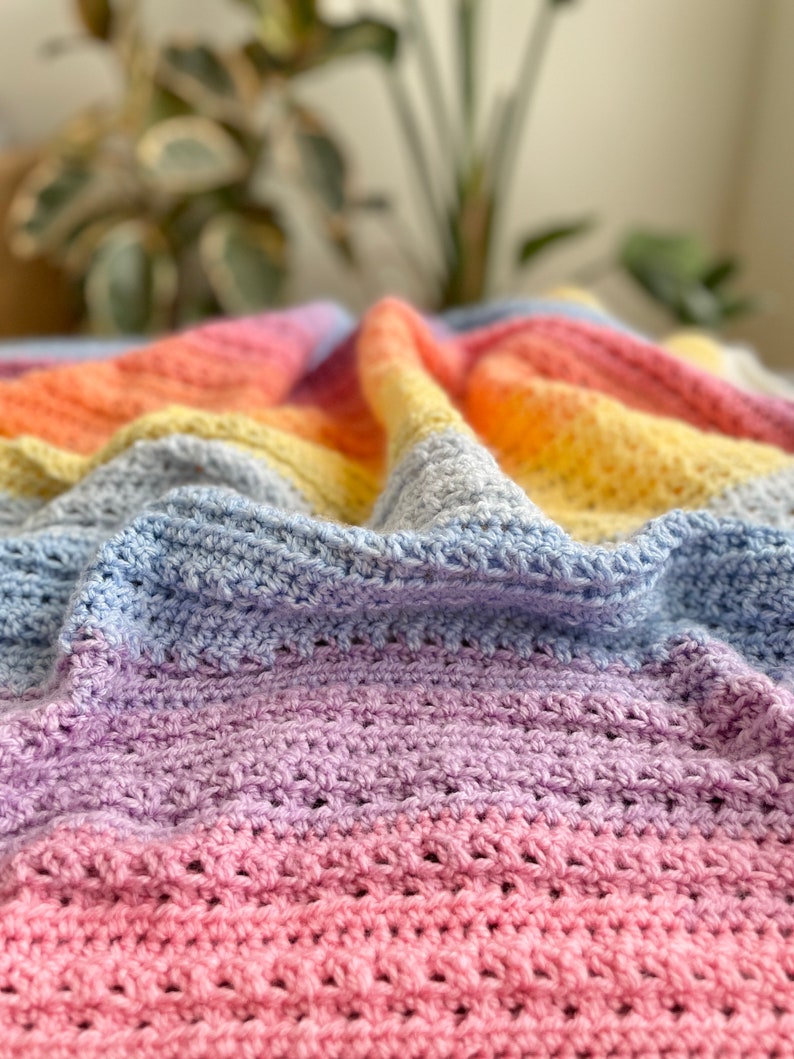 Breezy Blanket, PDF PATTERN ONLY, blanket pattern, lightweight blanket, crochet blanket pattern, pattern, easy blanket pattern image 5
