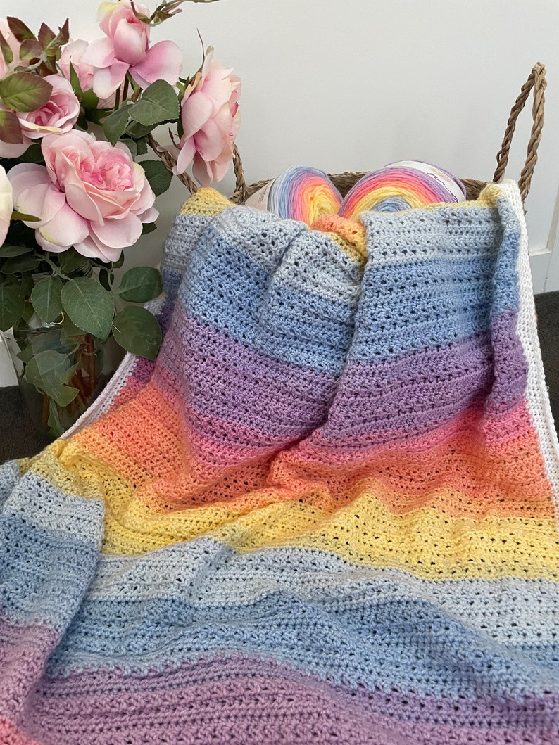 Breezy Blanket, PDF PATTERN ONLY, blanket pattern, lightweight blanket, crochet blanket pattern, pattern, easy blanket pattern image 2