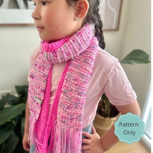 Berry cute twin scarves, crochet scarf pattern, crochet scarf, fringe scarf pattern, crochet kids scarf pattern, crochet adults scarf