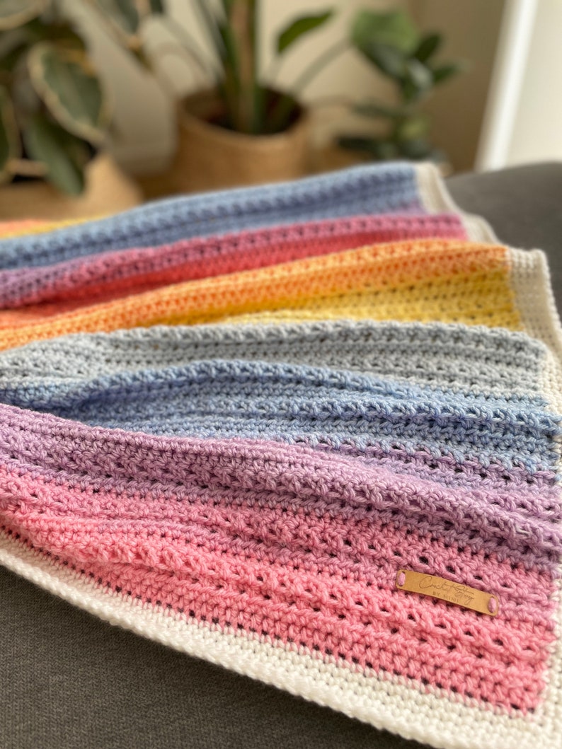 Breezy Blanket, PDF PATTERN ONLY, blanket pattern, lightweight blanket, crochet blanket pattern, pattern, easy blanket pattern image 6